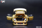 TPC Customized Version 1/64 Gold RWB930 Fully Open Diecast Model
