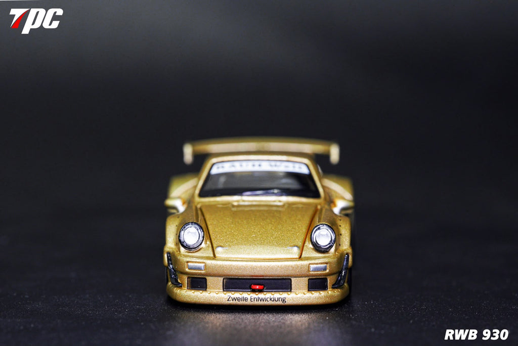 TPC Customized Version 1/64 Gold RWB930 Fully Open Diecast Model