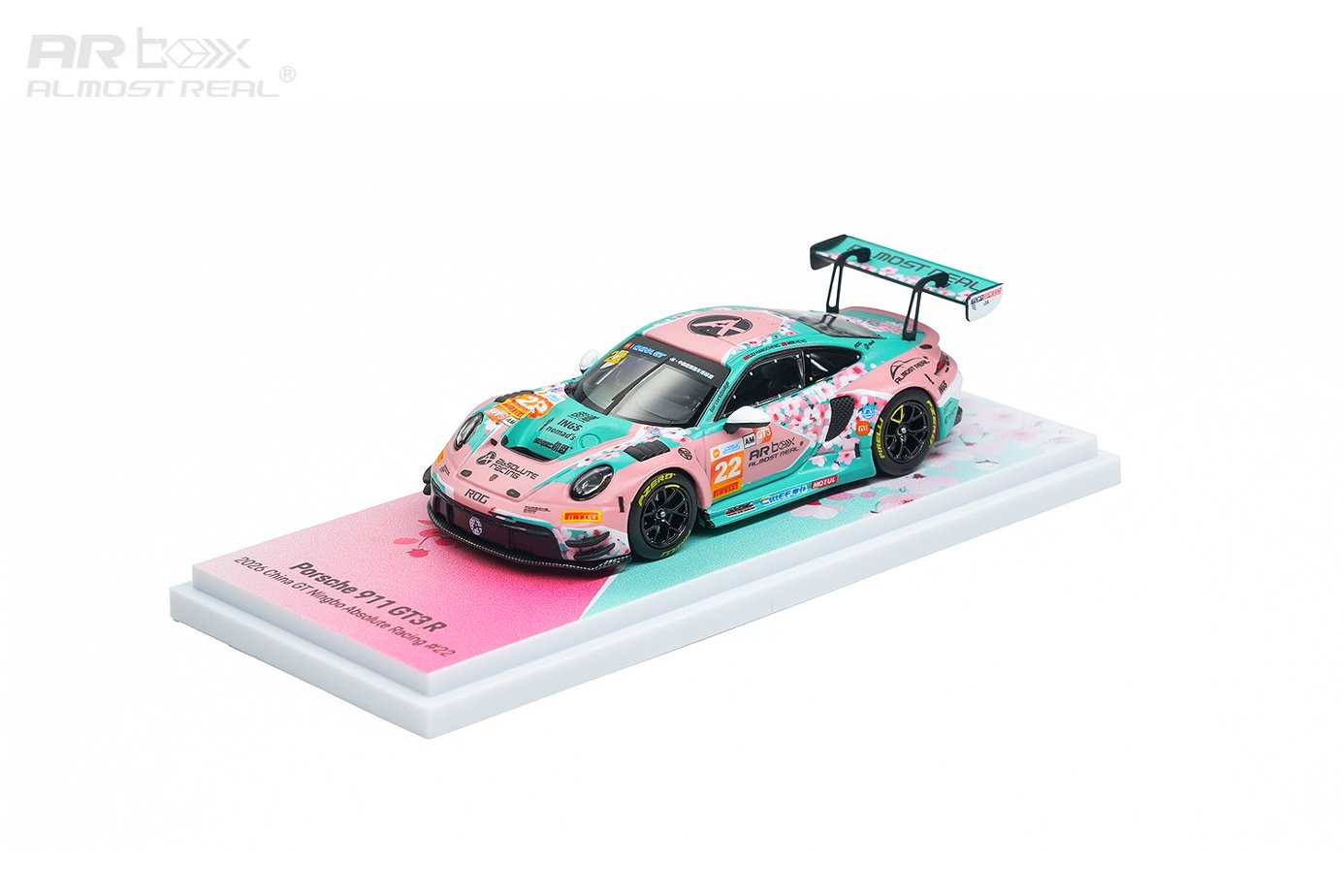 AR Box Porsche 911 GT3R 2026 China Super Sports Car Championship Ningbo Station Absolute Team