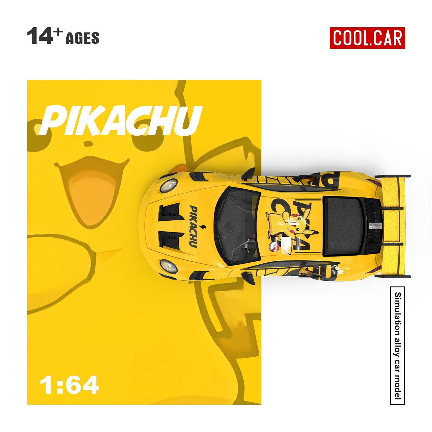Cool Car 1:64 Porsche 992 GT3 RS - Pikachu