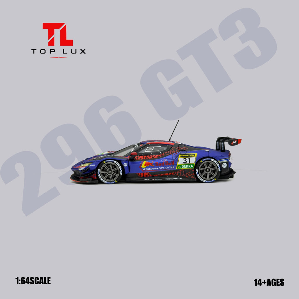 TOP LUX1/64 296GT3 Red Bull 31# Diecast model