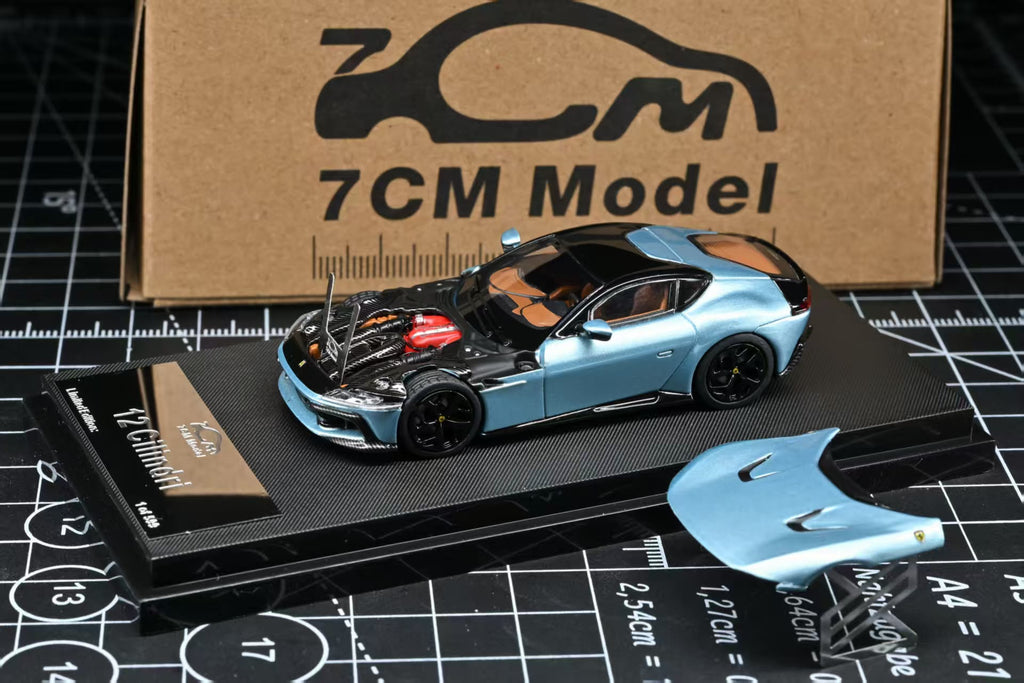 7cm Model 1/64 Supercar 12 cilindri