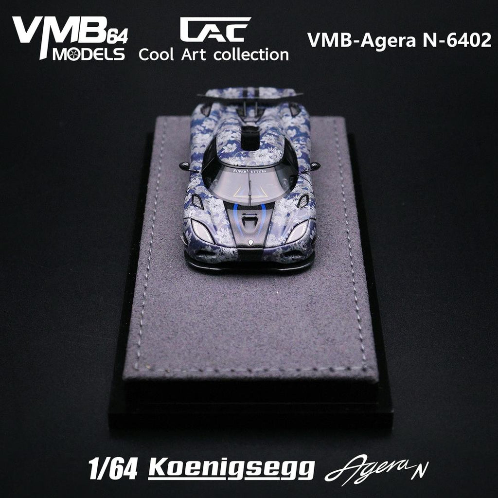 VMB Koenigsegg Agera N Blue and White Porcelain Livery