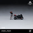 MoreArt 1:64 Kawasaki Night Scorn Beautiful Female Figure Set Resin Model