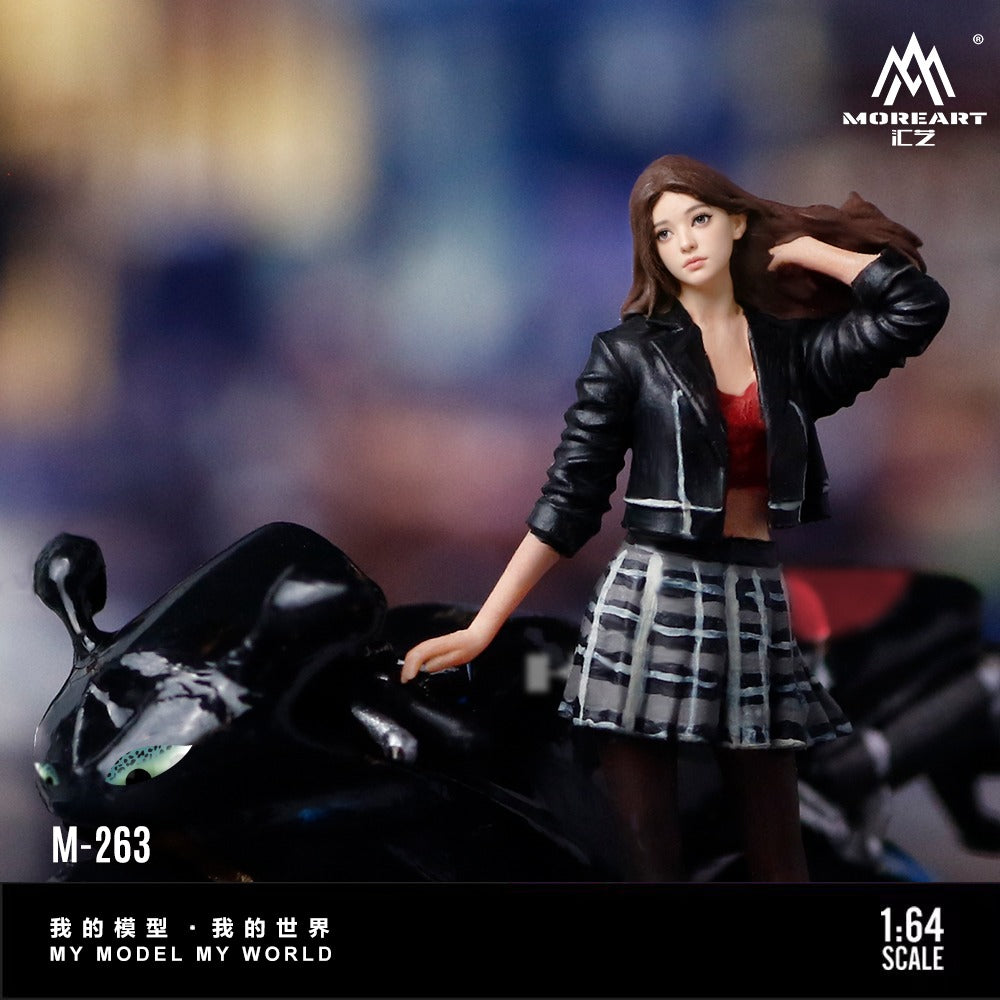 MoreArt 1:64 Kawasaki Night Scorn Beautiful Female Figure Set Resin Model