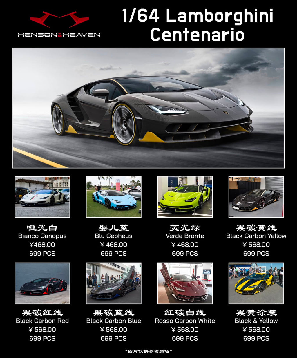HH Model 1/64 Lamborghini Centenario resin