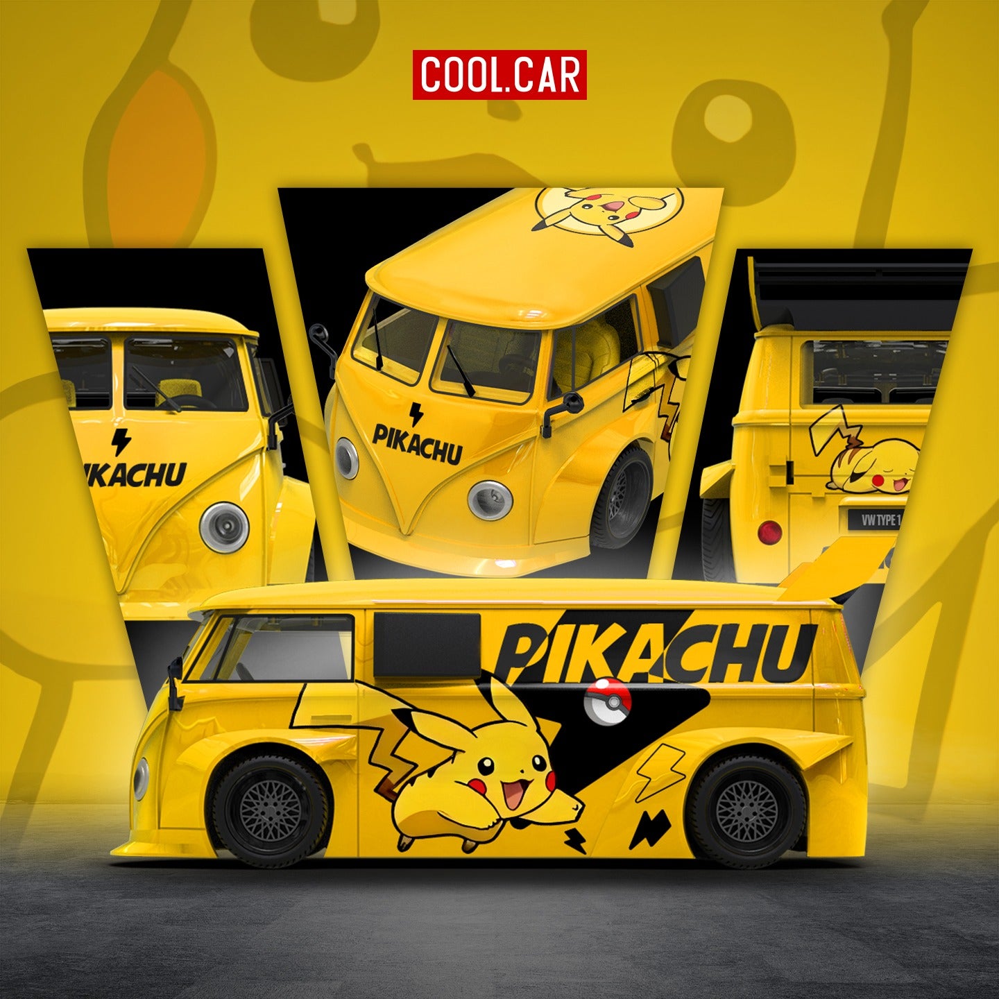 Cool Car 1:64 Daihatsu T1 Pikachu