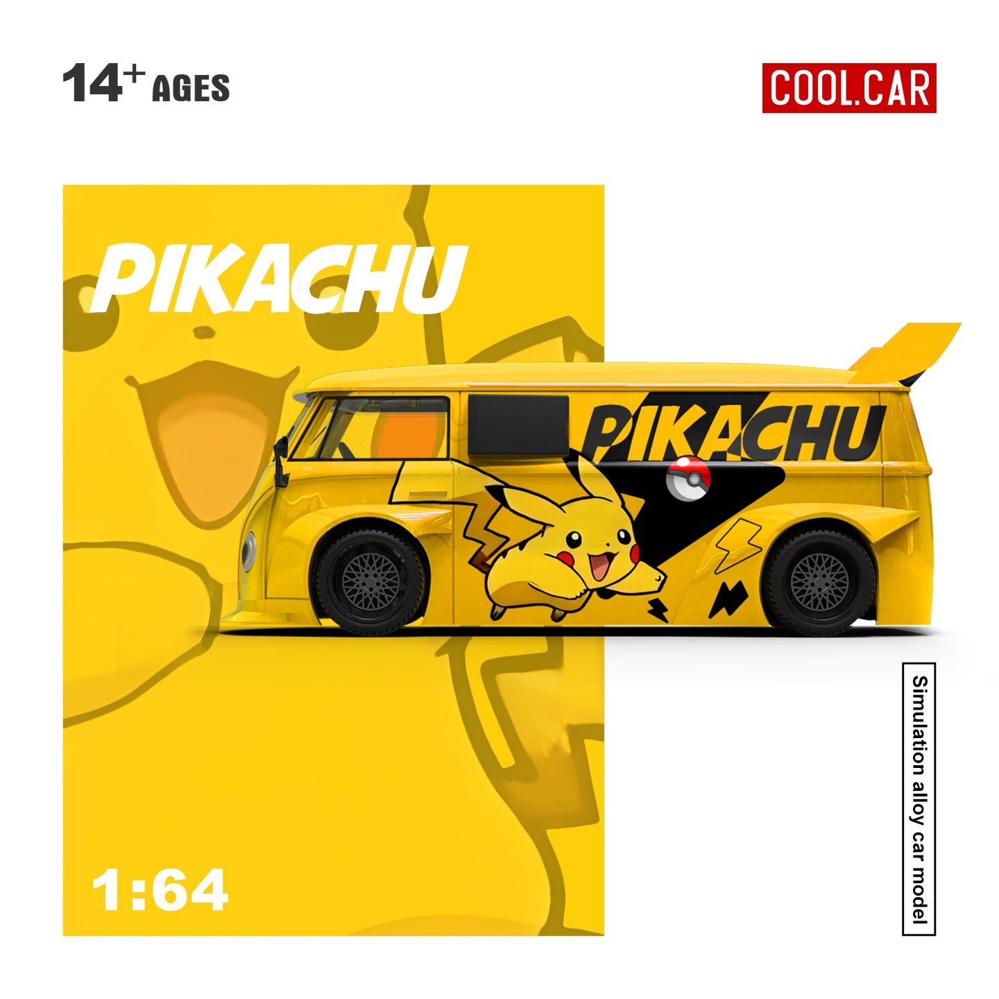 Cool Car 1:64 Daihatsu T1 Pikachu