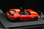 7cm Model 1/64 Supercar 12 cilindri Rosso Corsa/Giallo Modena Racing Livery Stripe