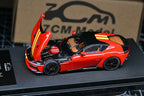 7cm Model 1/64 Supercar 12 cilindri Rosso Corsa/Giallo Modena Racing Livery Stripe