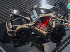 FG Customized Version 1/64 RWB930 Fully Open | Chrome gunmetal livery + Free Doll