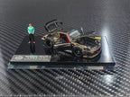 FG Customized Version 1/64 RWB930 Fully Open | Chrome gunmetal livery + Free Doll