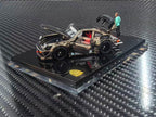 FG Customized Version 1/64 RWB930 Fully Open | Chrome gunmetal livery + Free Doll