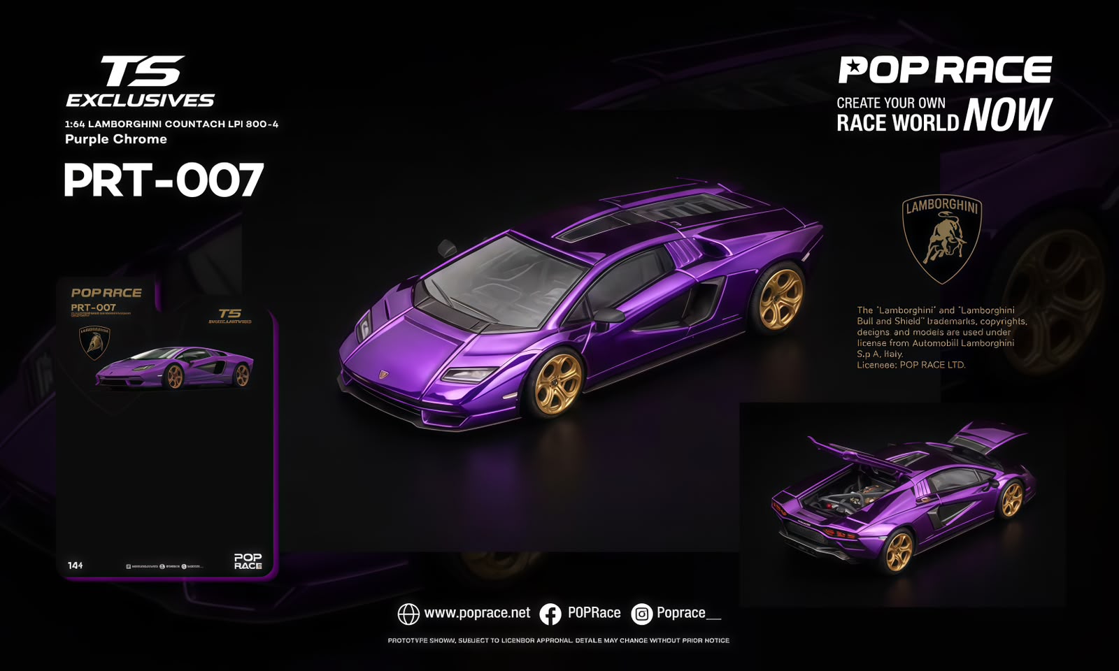 Pop Race 1/64 Lamborghini LPI 800-4