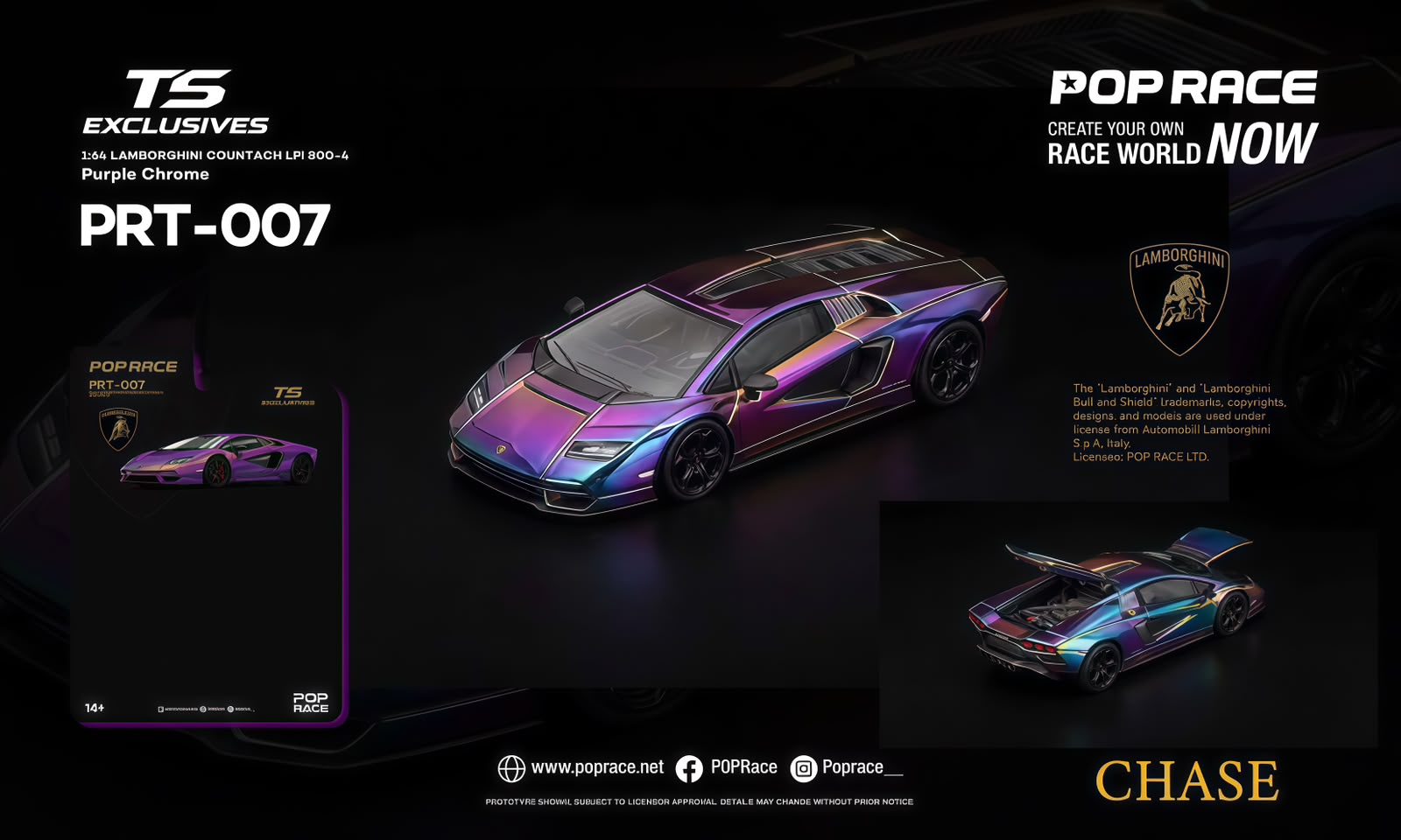 Pop Race 1/64 Lamborghini LPI 800-4