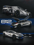 Glamcraft  1/64 Ferrari 812C Full Open Diecast Model.