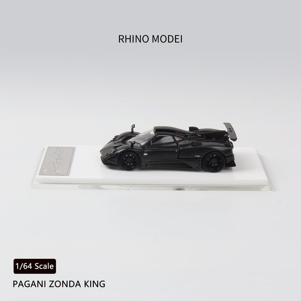 Rhino Mode RM 1/64 Zonda 760 King Diecast Model Full Carbon Black