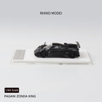 Rhino Mode RM 1/64 Zonda 760 King Diecast Model Full Carbon Black
