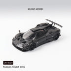 Rhino Mode RM 1/64 Zonda 760 King Diecast Model Full Carbon Black