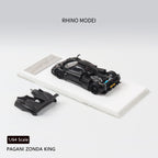 Rhino Mode RM 1/64 Zonda 760 King Diecast Model Full Carbon Black