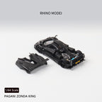 Rhino Mode RM 1/64 Zonda 760 King Diecast Model Full Carbon Black