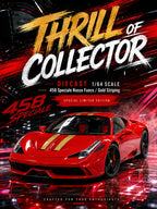 TOC 1:64 Supercar 458 Speciale Diecast Model.