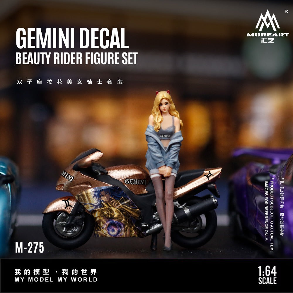 MoreArt 1:64 Twin Star Floral Beauty Knight Set Resin Model