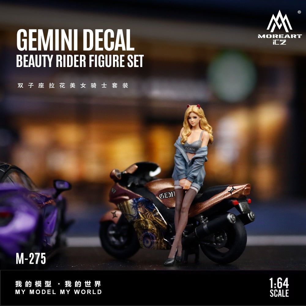 MoreArt 1:64 Twin Star Floral Beauty Knight Set Resin Model