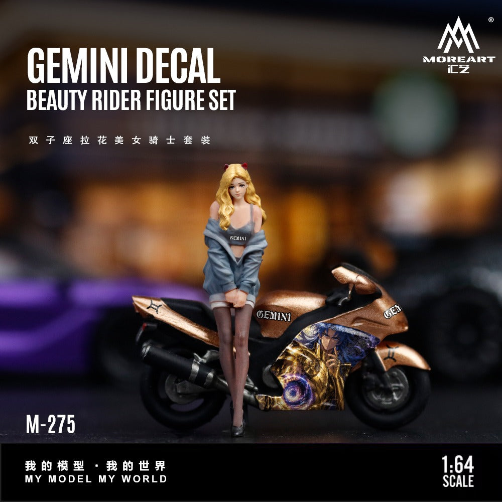 MoreArt 1:64 Twin Star Floral Beauty Knight Set Resin Model