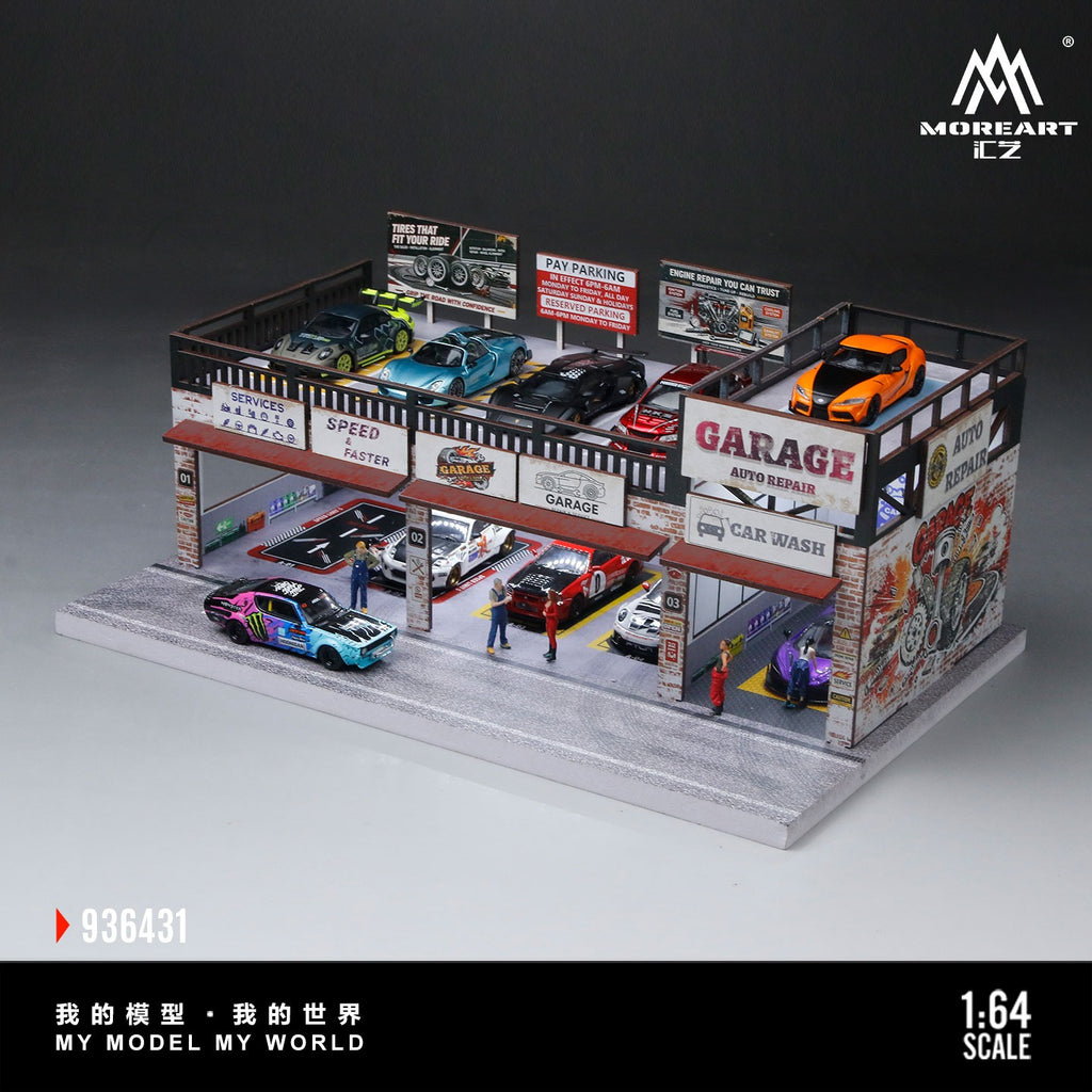MoreArt 1:64 American Automobile Repair Shop Model