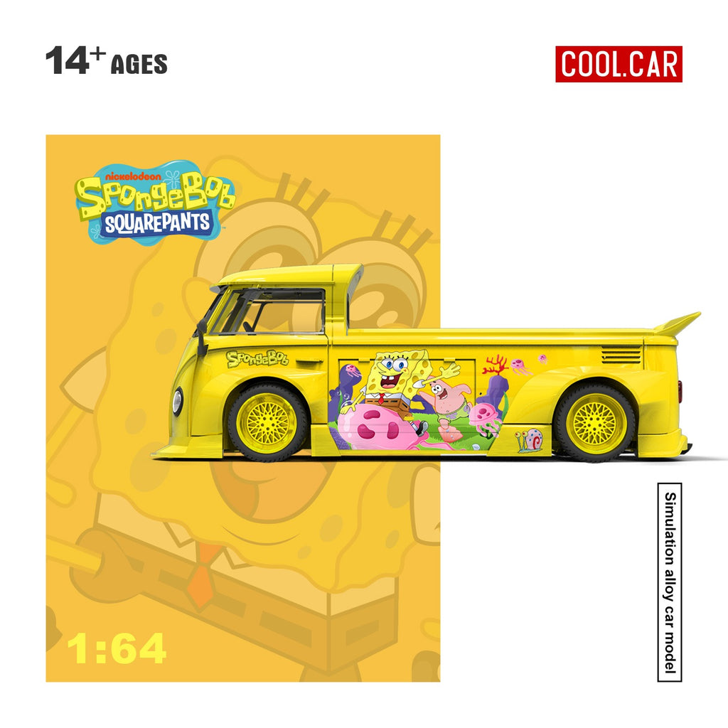 CoolCar 1:64 Volkswagen T1 pickup truck - SpongeBob