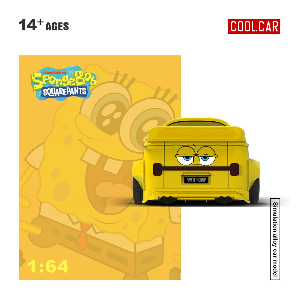 CoolCar 1:64 Volkswagen T1 pickup truck - SpongeBob