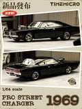 TimeMicro × PSC DESIGN 1:64 PSC Dodge 1969 Black Pro Street Charger (1969)