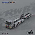 SupCar & Cheng Yimou masterpiece 1:64 H300 trailer - Battle Grey