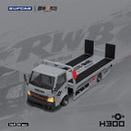 SupCar & Cheng Yimou masterpiece 1:64 H300 trailer - Battle Grey
