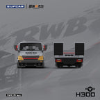 SupCar & Cheng Yimou masterpiece 1:64 H300 trailer - Battle Grey
