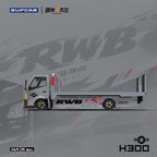 SupCar & Cheng Yimou masterpiece 1:64 H300 trailer - Battle Grey