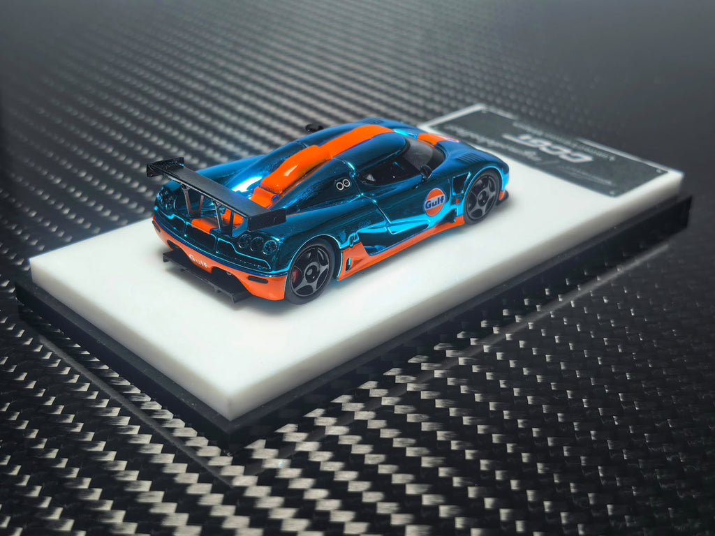 MC 1/64 Koenigsegg CCGT - MC640027D Chrome Gulf