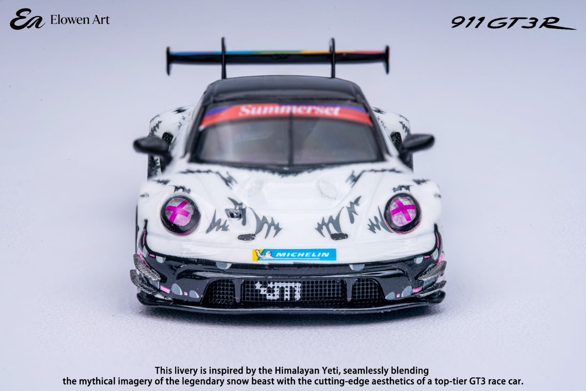 Elowen Art 1/64 Porsche 911 GT3 Diecast model himalayan Yeti Livery