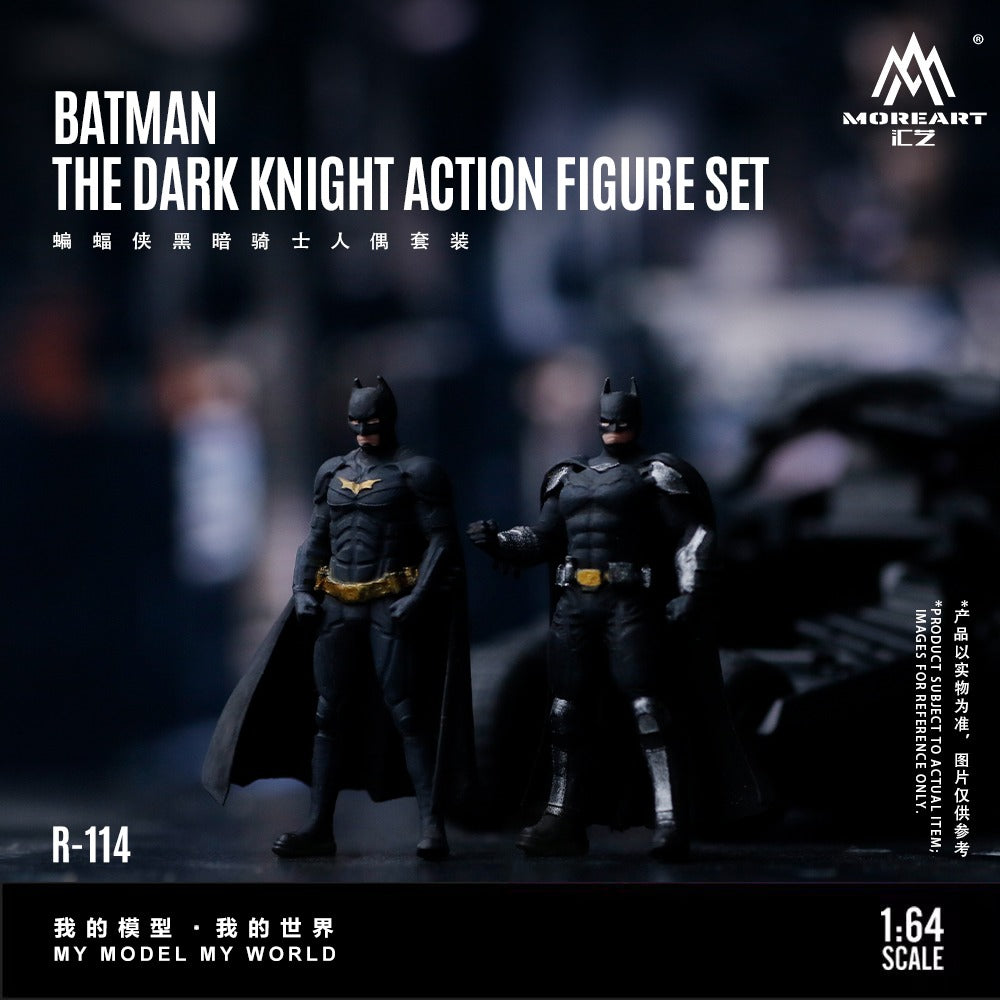 MoreArt 1:64 Batman Dark Knight Doll Set Simulation Resin Model
