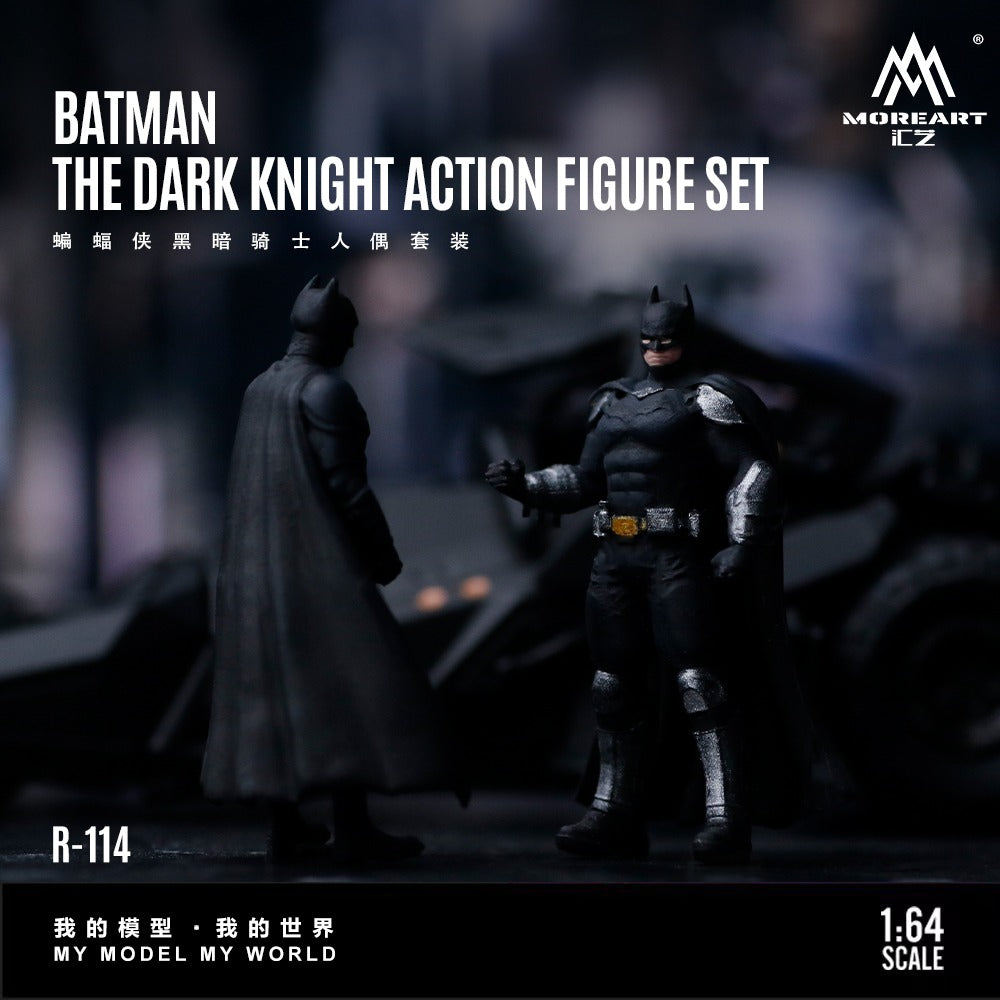 MoreArt 1:64 Batman Dark Knight Doll Set Simulation Resin Model