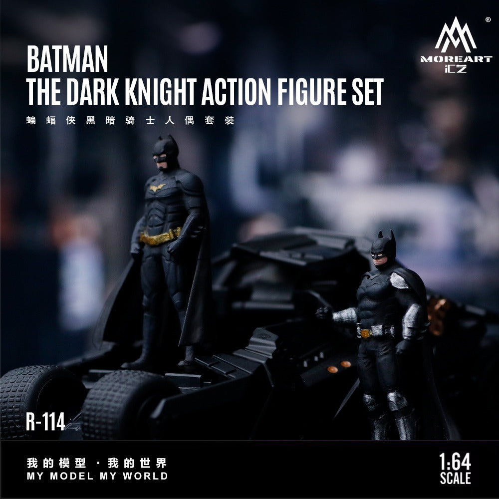 MoreArt 1:64 Batman Dark Knight Doll Set Simulation Resin Model