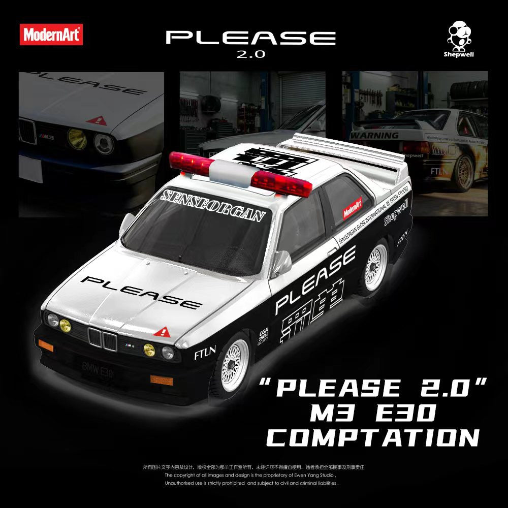 MD & ShepWell collaboration model - E30 M3 series alloy car model