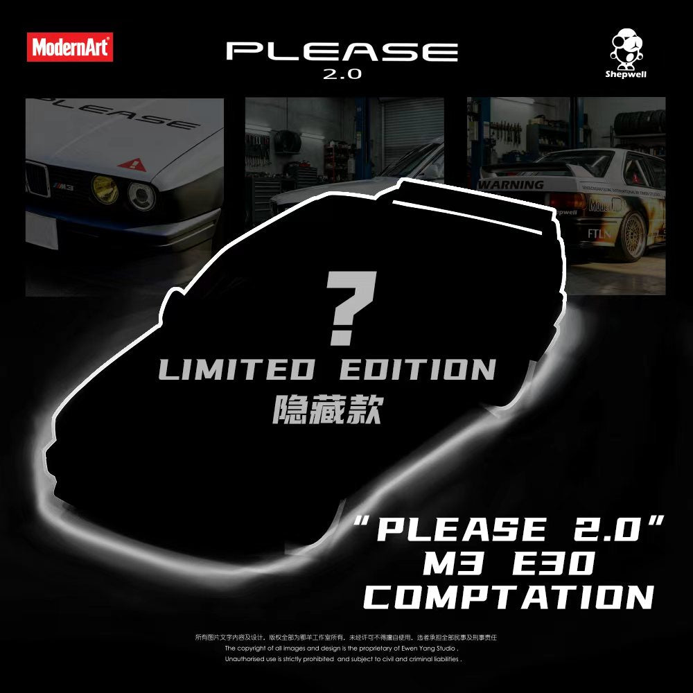 MD & ShepWell collaboration model - E30 M3 series alloy car model