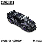 TimeMicro × PSC DESIGN 1:64 R34 "Tiger Tooth" Black Nightingale & Silver Nightingale