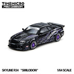 TimeMicro × PSC DESIGN 1:64 R34 "Tiger Tooth" Black Nightingale & Silver Nightingale