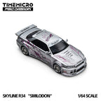 TimeMicro × PSC DESIGN 1:64 R34 "Tiger Tooth" Black Nightingale & Silver Nightingale