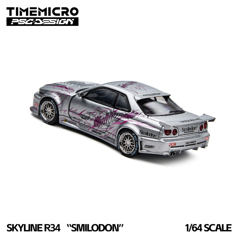 TimeMicro × PSC DESIGN 1:64 R34 "Tiger Tooth" Black Nightingale & Silver Nightingale