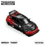 TimeMicro × PSC DESIGN&nbsp;1:64 Impreza "Raider" Red & Black