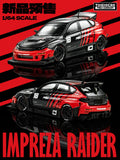 TimeMicro × PSC DESIGN&nbsp;1:64 Impreza "Raider" Red & Black
